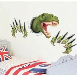 Naklejka 3D Dinozaur zielony