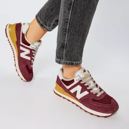 Buty New Balance WL574 bordowe