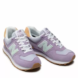 Buty New Balance WL574 fioletowe przód