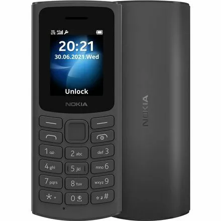 nokia 105 ds ta 1378 czarny front i tyl