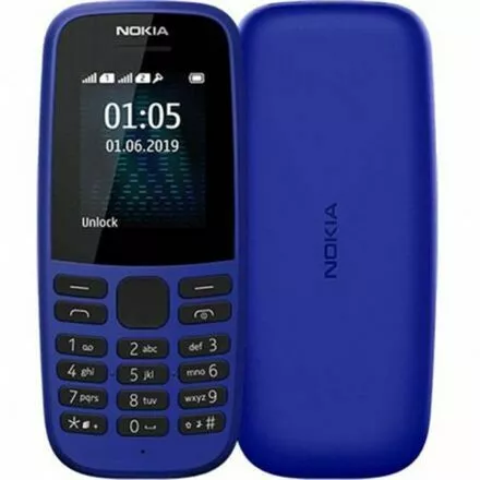 nokia 105 ta 1203 czarny front i tyl