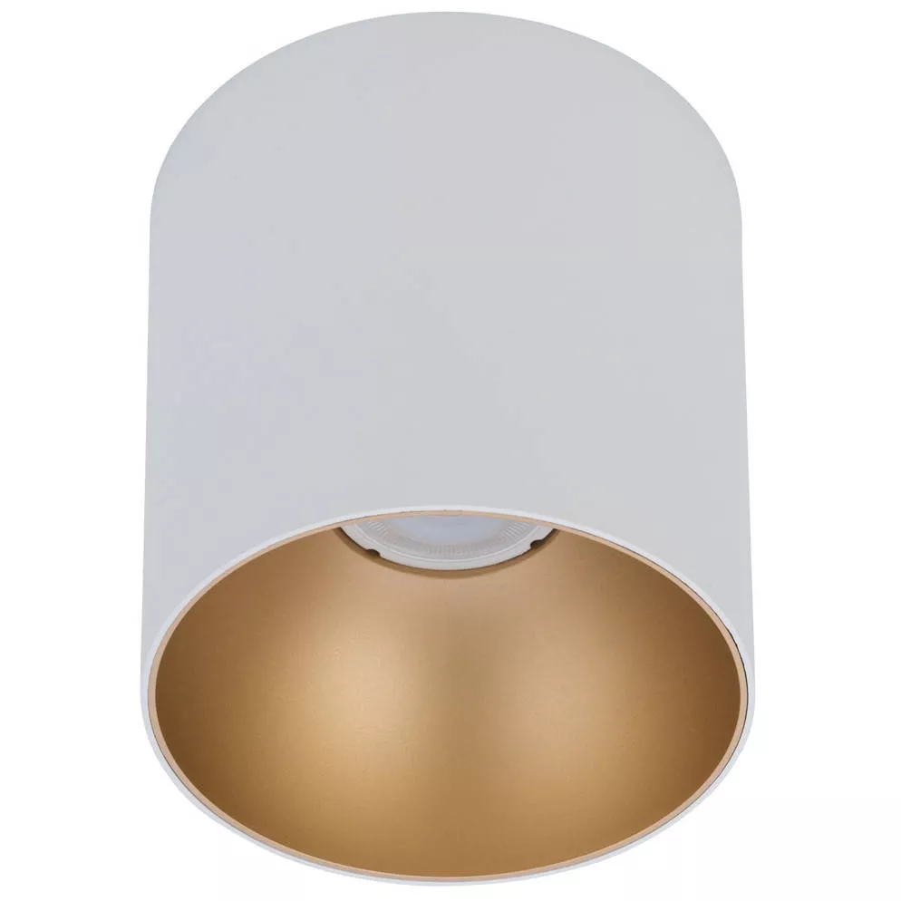 lampa sufitowa nowodvorski point l 8221 tuba metalowa bialo zlota