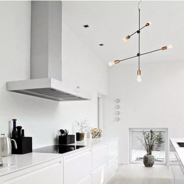 lampa wiszaca nowodvorski axis 6270 zloto czarna prezentacja zawieszenia w kuchni