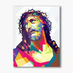 Nowoczesny obraz Jezus w koronie cierniowej na plexi