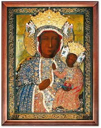 Obraz Matki Boskiej Częstochowskiej w sukience diamentowej