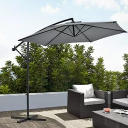 Duży parasol ogrodowy na wysięgniku Duży parasol ogrodowy na wysięgniku