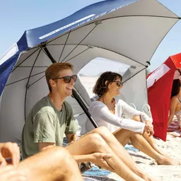 Sport Brella Parasol plażowy Premiere XL niebieski 243 cm Sport Brella Parasol plażowy Premiere XL niebieski 243 cm