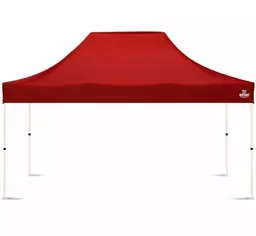 Namiot ogrodowy 3 x 4 5m bez ścian, czerwony