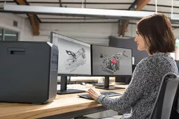 HP Z4 G4 z lewej strony na biurku HP Z4 G4 z lewej strony na biurku