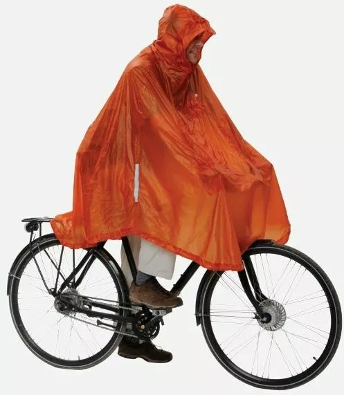 poncho przeciwdeszczowe rowerowe pomaranczowe exped daypack