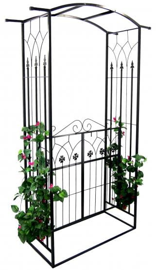 Metalowa pergola z furtką Metalowa pergola z furtką