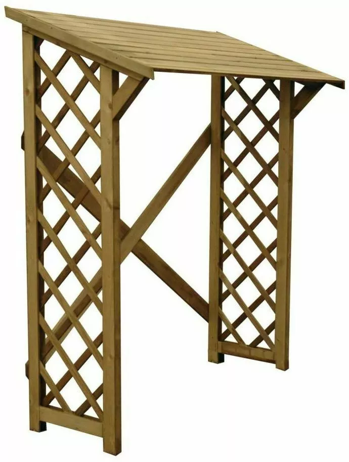 pergola drewutnia z drewna