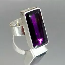 Pierścionek z ametystem handmade Pierścionek z ametystem handmade