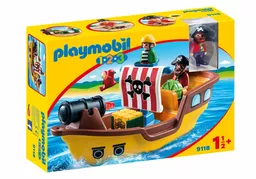 Playmobil 1 2 3 statek piracki