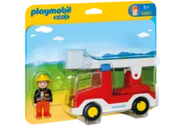 Playmobil 1 2 3 strażak z wozem