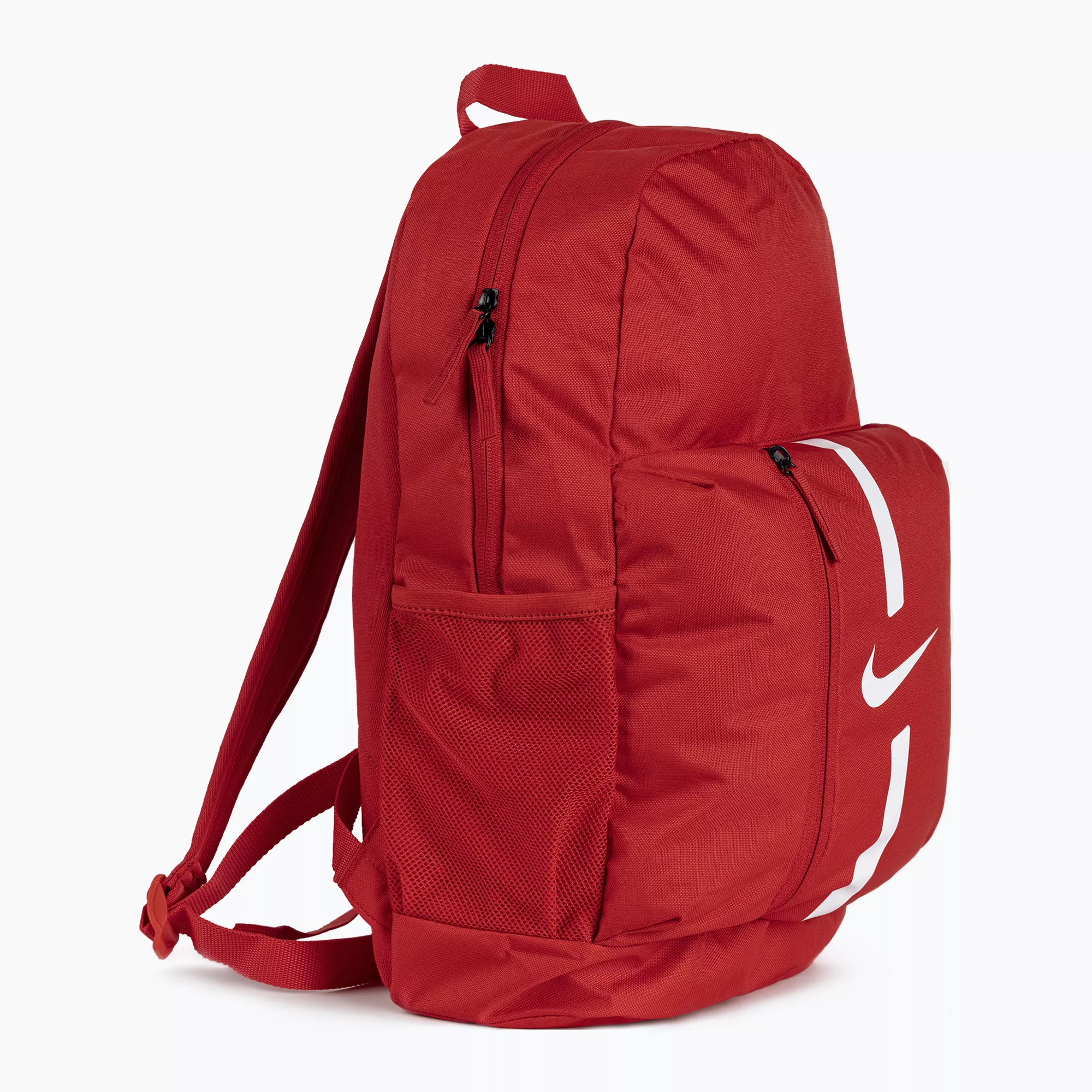 plecak nike academy 30 l czerwony lewy bok