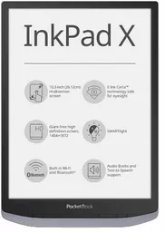 Pocketbook InkPad X szary przód