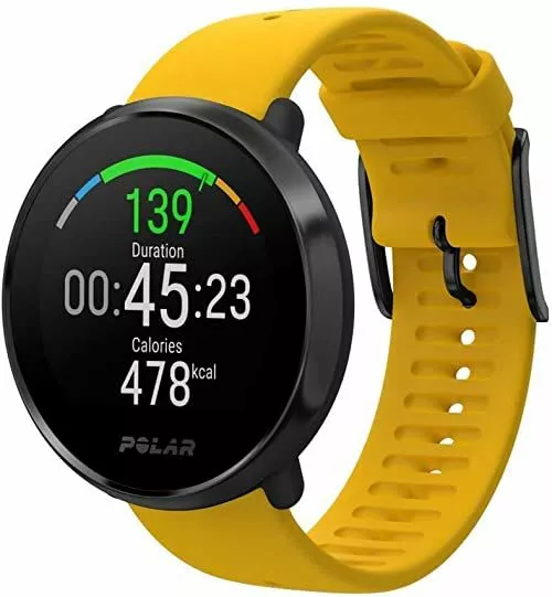 smartwatch polar ignite zolty