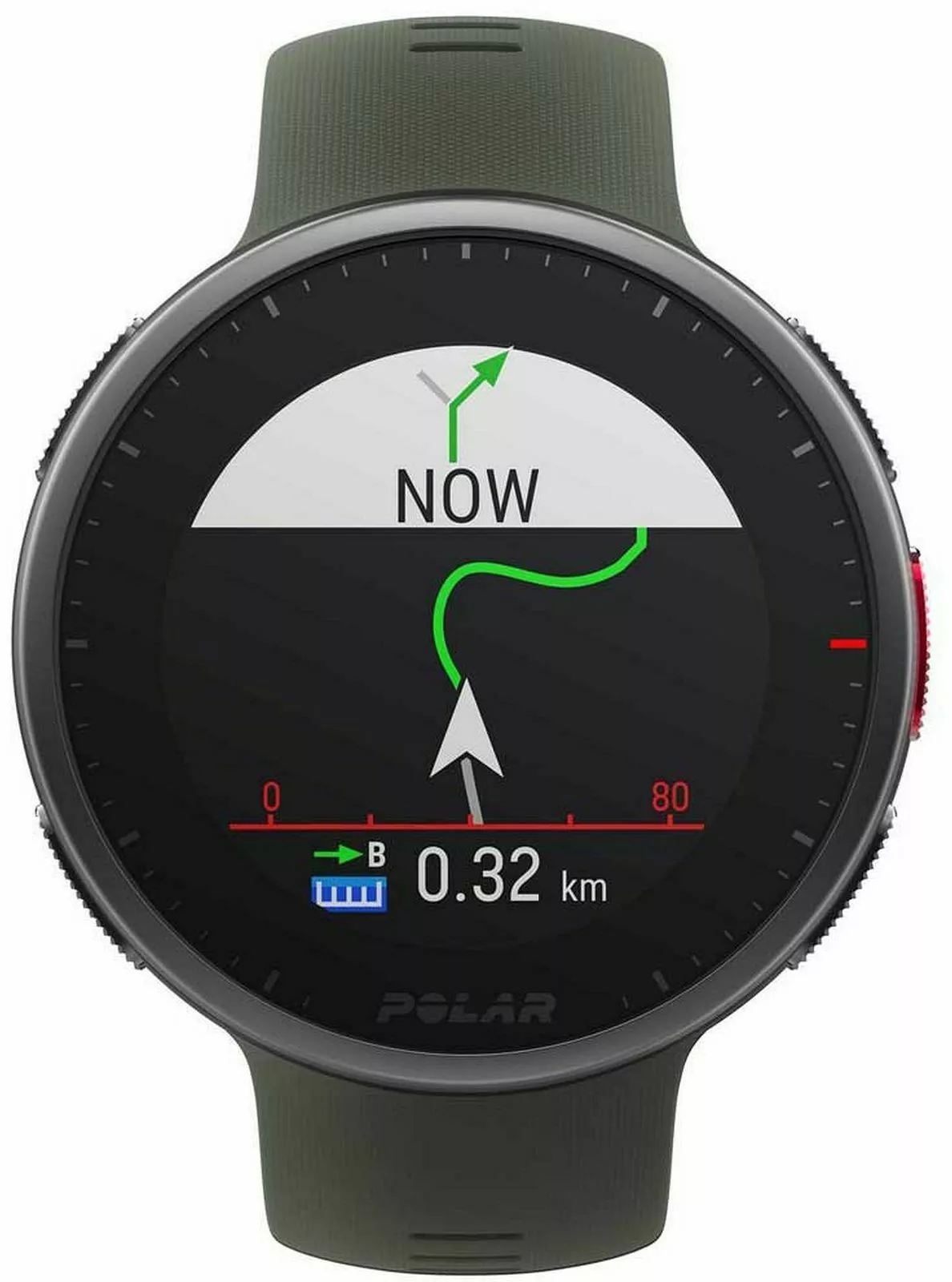 smartwatch zegarek polar vantage v2 h10 zielony pasek m l ekran