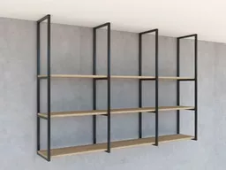 Solidne półki z profili stalowych idealne do przechowywania