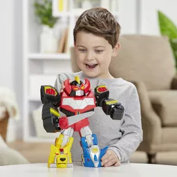 Power Rangers figurka Zord widok na bawiące się dziecko