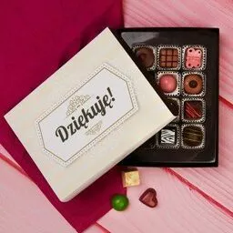 Pralinki belgijskie z dedykacją Dziękuję Pralinki belgijskie z dedykacją Dziękuję