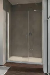 Kabina Radaway Nes DWS drzwi wnękowe 100 cm lewe szkło przejrzyste wys 200 cm 10028100 01 01L kabina prysznicowa wizualizacja