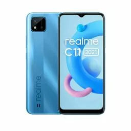 Realme C11 2021 2 niebieski front i tył Realme C11 2021 2 niebieski front i tył