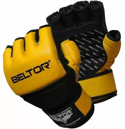 beltor rekawice do mma one zolto czarne