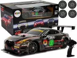 Auto wyścigowe drift zdalnie sterowane czarne Leantoys Auto wyścigowe drift zdalnie sterowane czarne Leantoys