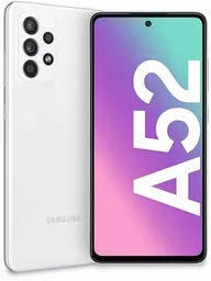 Samsung Galaxy A52 biały front i tył