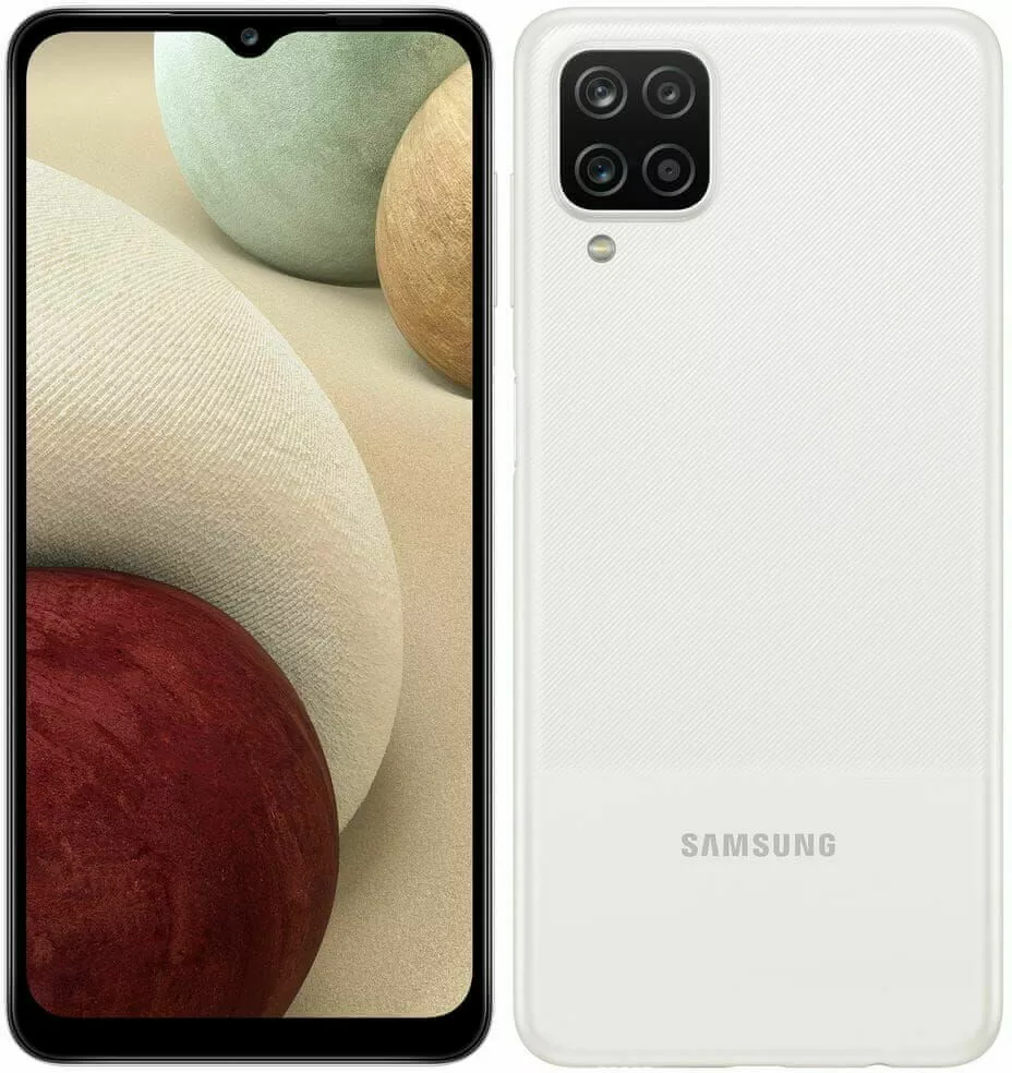 samsung galaxy a12 bialy front i tyl