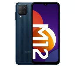 Samsung Galaxy M12 czarny front i tył