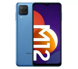 Samsung Galaxy M12 niebieski front i tył