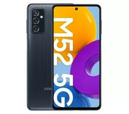 Samsung Galaxy M52 5G czarny front i tył