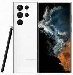 Samsung Galaxy S22 Ultra biały front i tył