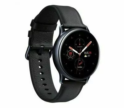 inteligentny zegarek samsung galaxy watch active2 40 mm czarny srebrny skos