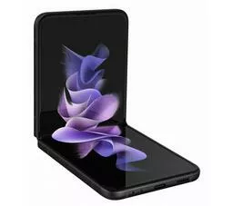 Samsung Galaxy Z Flip3 czarny przód lewy zgięty