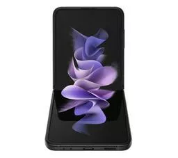 Samsung Galaxy Z Flip3 czarny z przodu zgięty