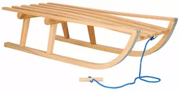 Sanki drewniane 90 cm lakierowane klasyczne dla dzieci Sanki drewniane 90 cm lakierowane klasyczne dla dzieci