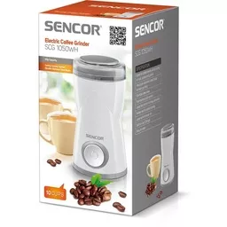 Młynek do kawy Sencor SCG 1050WH biały widok na opakowanie