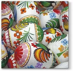 Serwetki wielkanocne Pisanki z folklorem 33 cm 20 szt Serwetki wielkanocne Pisanki z folklorem 33 cm 20 szt