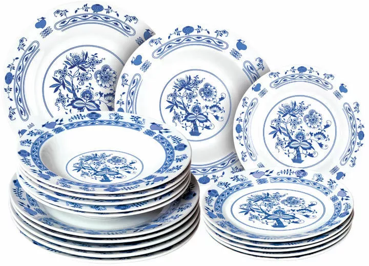 serwis obiadowy banquet zestaw talerzy onion