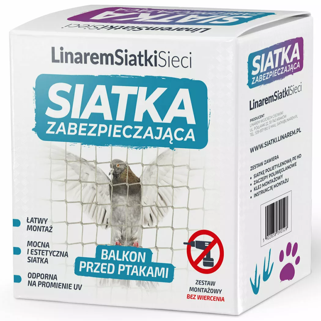 siatka na balkon na ptaki