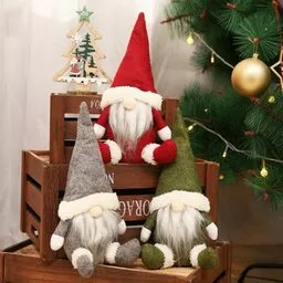 Krasnale świąteczne pojedynczo czy w grupie to idealny pomysł na dekoracje domu 