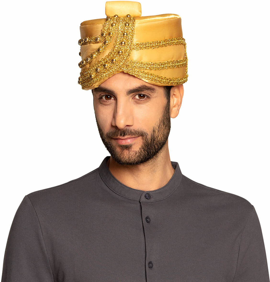 Złoty turban sułtana dla mężczyzny Złoty turban sułtana dla mężczyzny