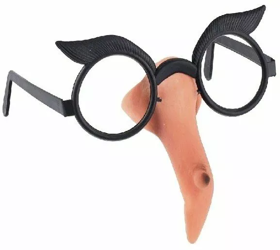 okulary czarownicy z nosem halloween wiedzma 1 sztuka okbj yh