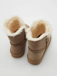 Śniegowce damskie Reserved brązowe ciepłe buty na zimę