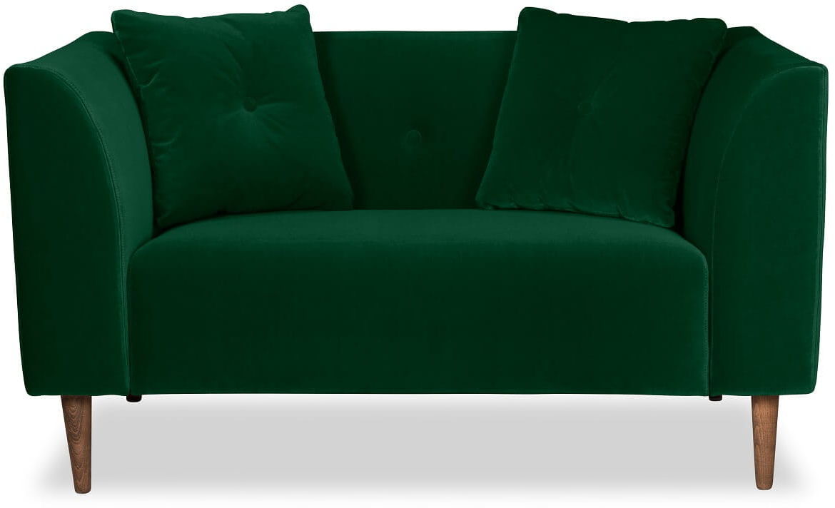 Mini sofa welurowa na nóżkach Mini sofa welurowa na nóżkach