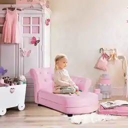 Różowa sofa - leżanka to modny dodatek do pokoju dziecka Różowa sofa - leżanka to modny dodatek do pokoju dziecka